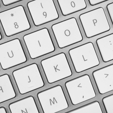 Keys on a computer keyboard.